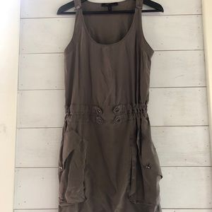 BCBG Charcoal grey boho dress